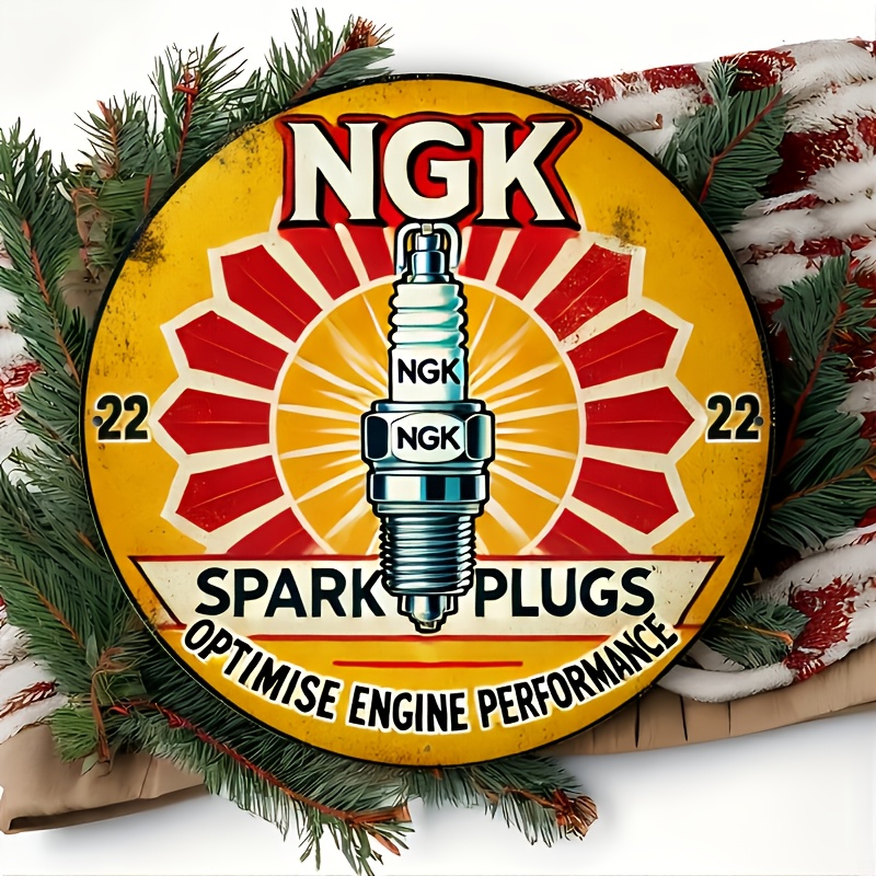 NGK Spark Plug Metal Tin Sign, - Spark Plug 评论和价格