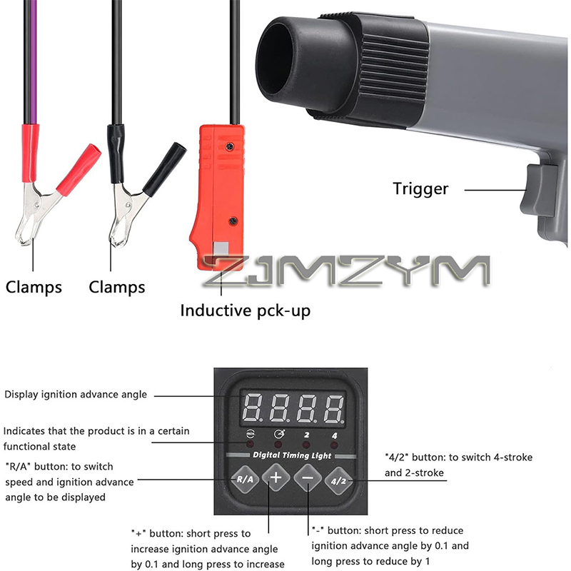 12V Digital Display Ignition T - Timing Light Gun 评论和价格