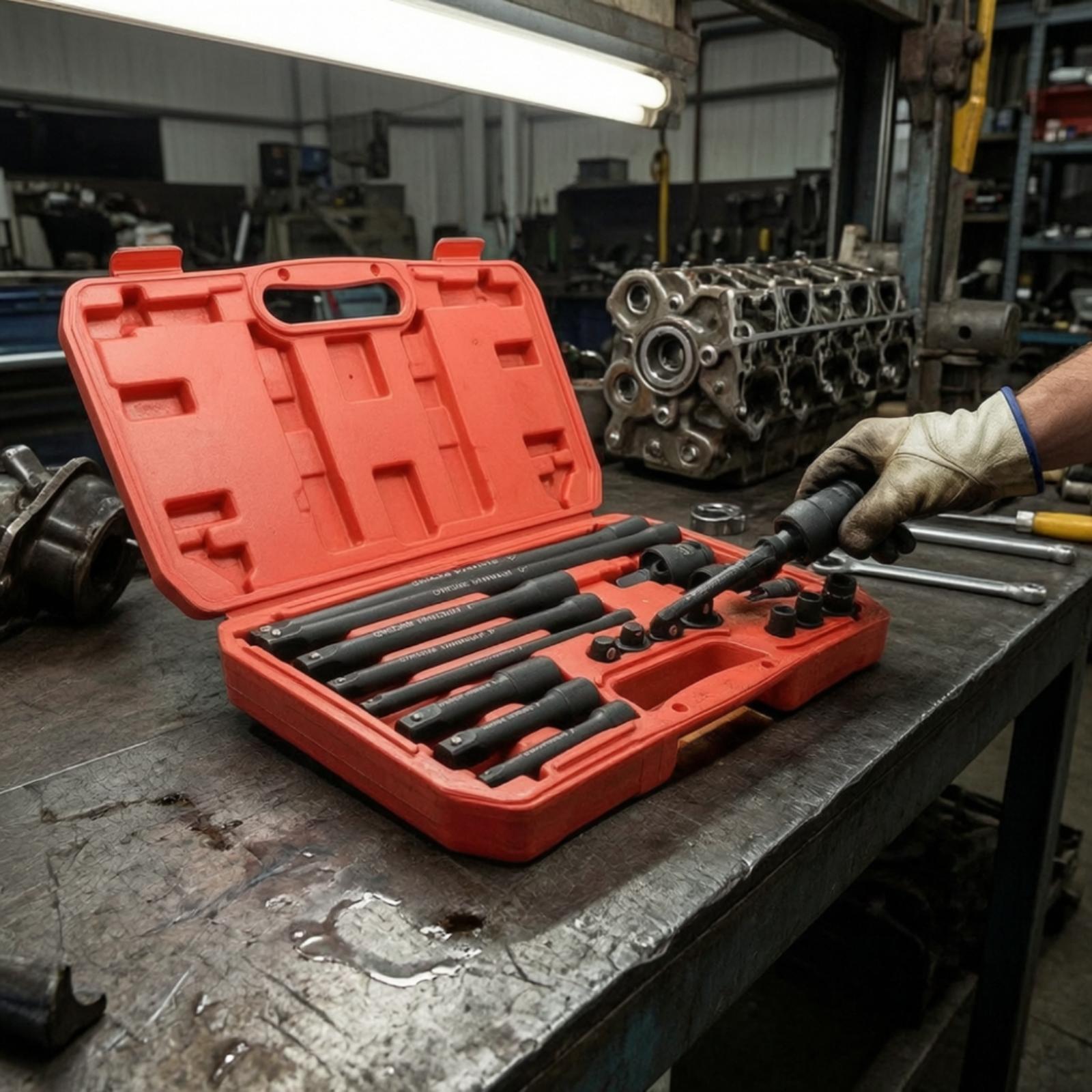 Impact Wrench Kit 18 Piece Ext - Automotive Tools 评论和价格