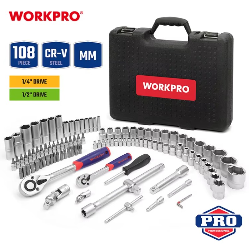 108pcs Professional Mechanics  - Socket Set 评论和价格