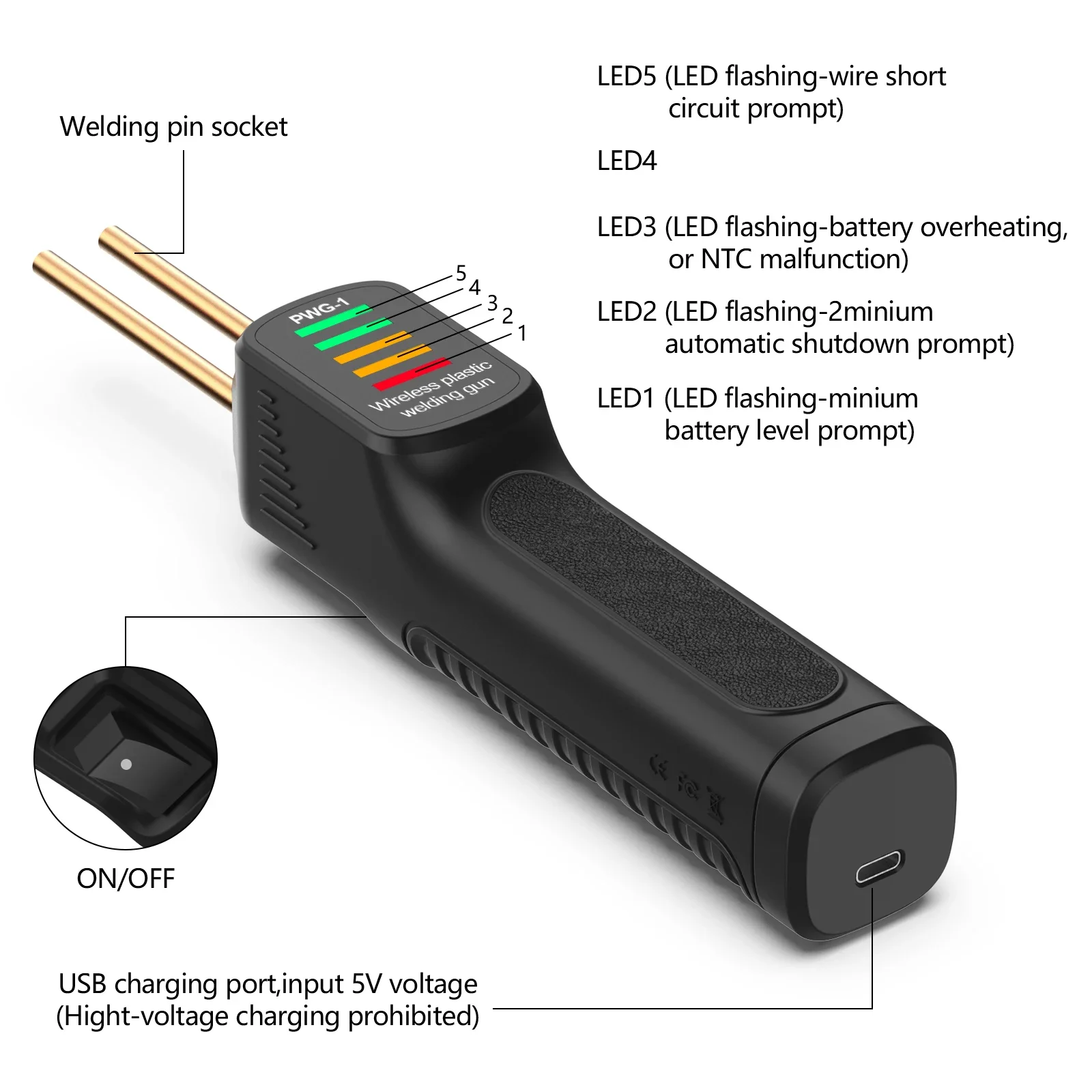 Cordless Plastic Welder Heat S - Car Repair Tools 评论和价格